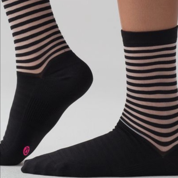 lululemon athletica Accessories - Lululemon Light on Your Toes Striped Socks NEW lululemon athletica Accessories - Lululemon Light on Your Toes Striped Socks NEW